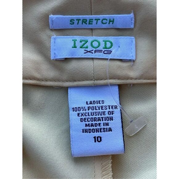 Izod XFG Women's Stretch Bermuda Shorts Yellow Size 10 - Picture 5 of 8